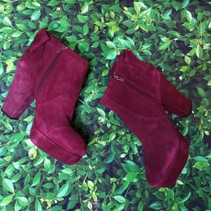 Gianni Bini Bow Embellished Side Zip Booties